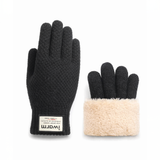 Thermal Wool Gloves – Fleece-Lined, Touchscreen Fingers