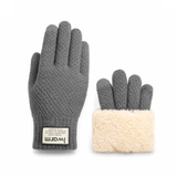 Thermal Wool Gloves – Fleece-Lined, Touchscreen Fingers