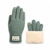 Thermal Wool Gloves – Fleece-Lined, Touchscreen Fingers