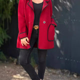 Bambi™ | Elegant Contrast Wool Coat