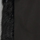 Eudora™ | Black hooded fur swing coat