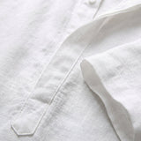 Hugo | Henley Shirt with Mao Collar and Rolled Sleeves for Men