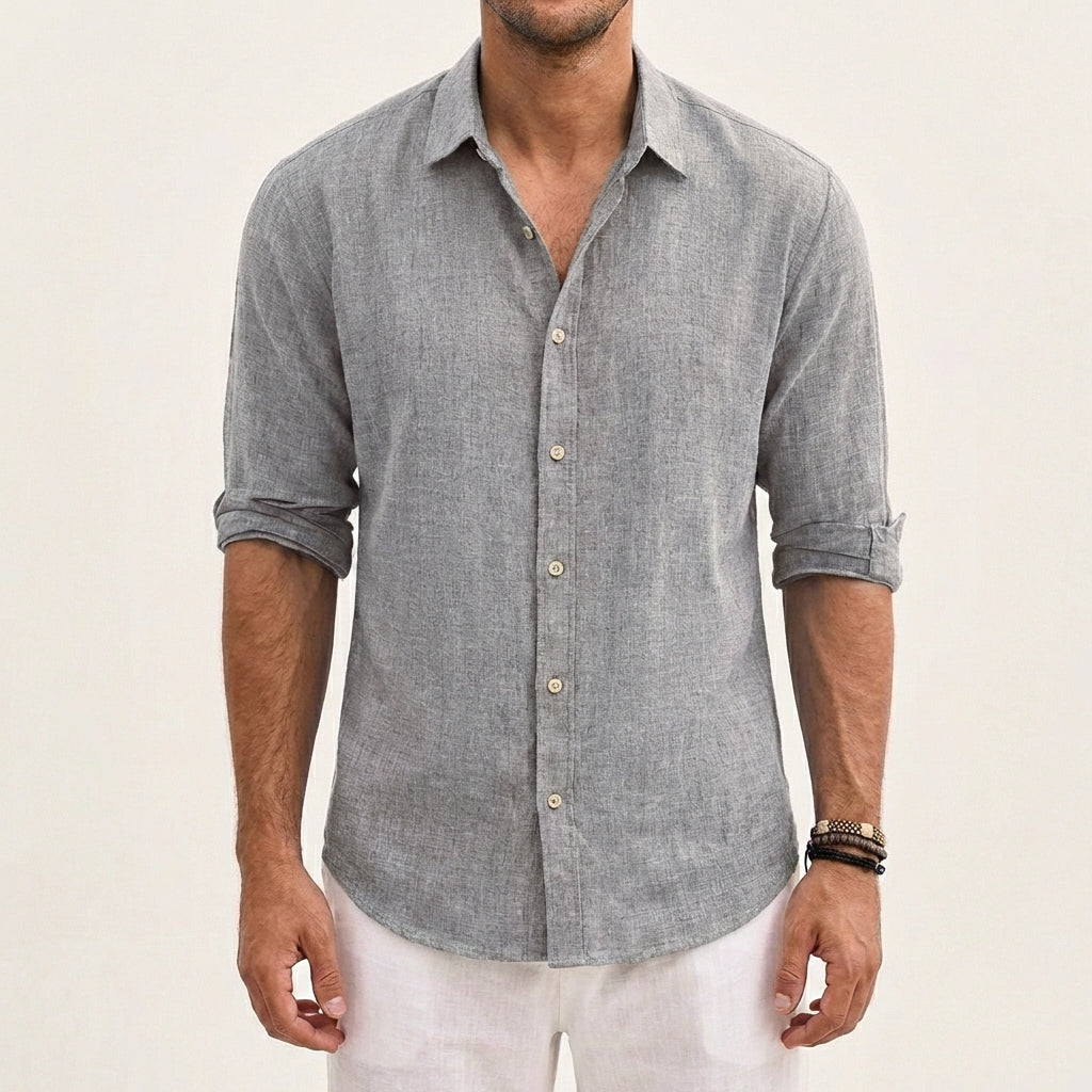 Hugo | Men's Shirt with Classic Collar and Rolled Sleeves | Casual