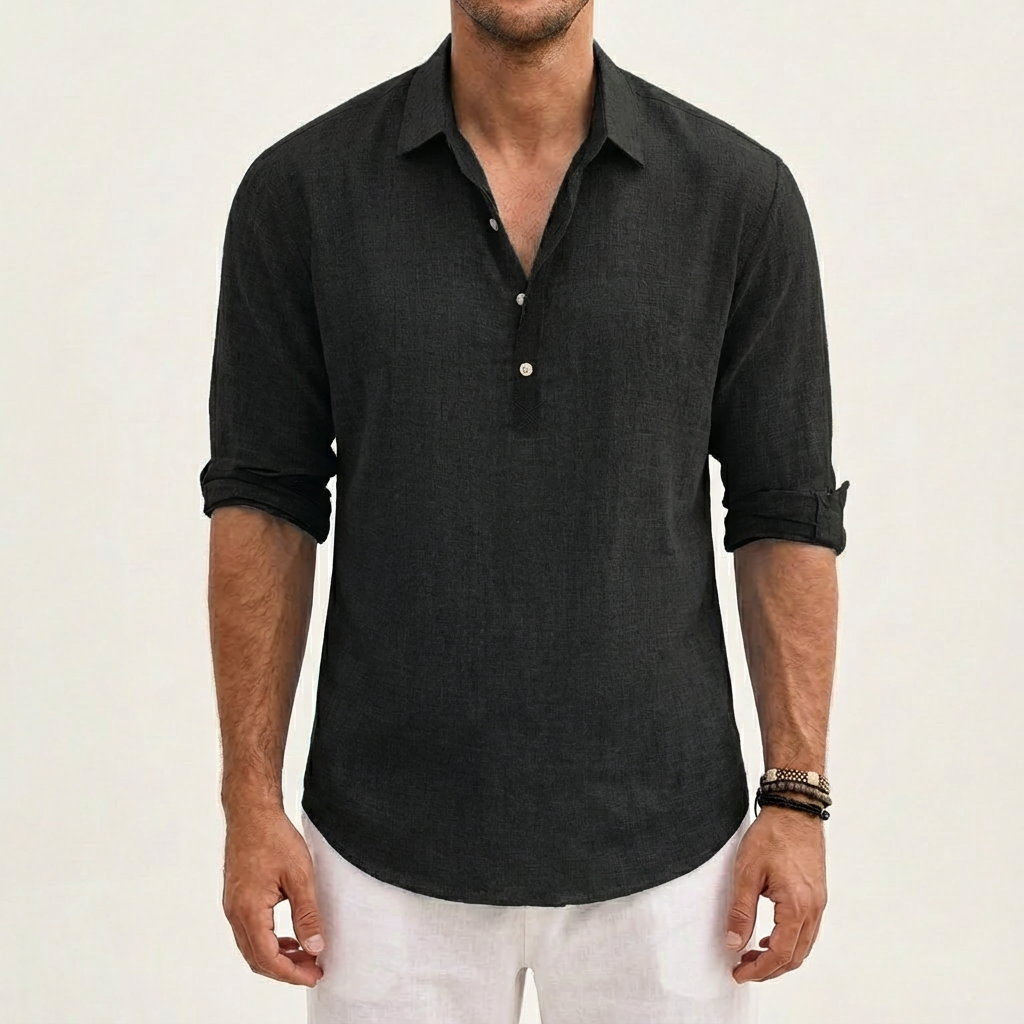 Hugo | Men's Shirt with Classic Collar and Rolled Sleeves | Casual