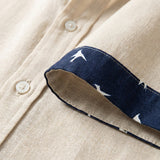 Hugo | Short Sleeve Men's Shirt with Classic Collar and Contrast Trim | Summer