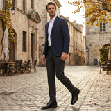 Hugo | Men's Formal Derby Shoes with Plain Toe and Contrast Stitching