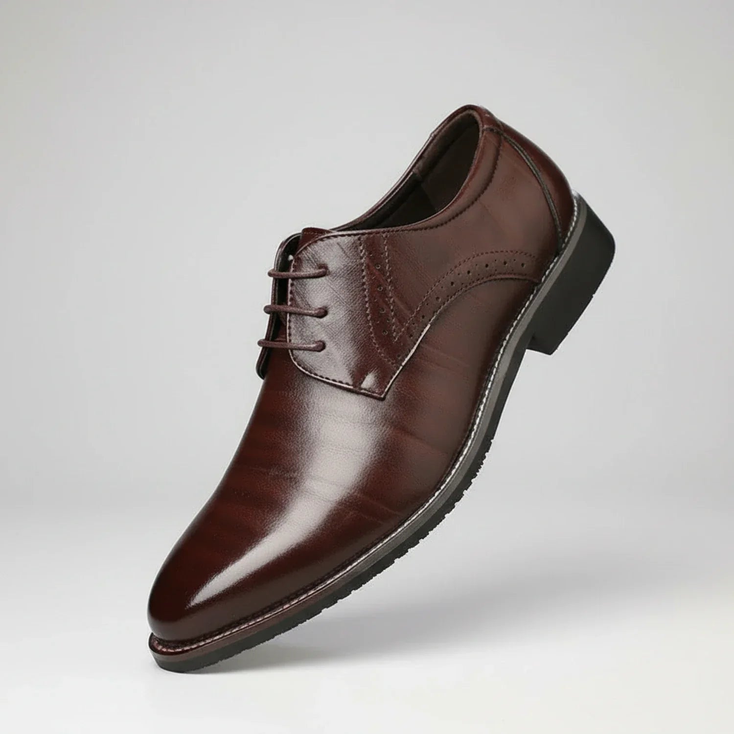 Hugo | Men's Formal Derby Shoes with Plain Toe and Contrast Stitching