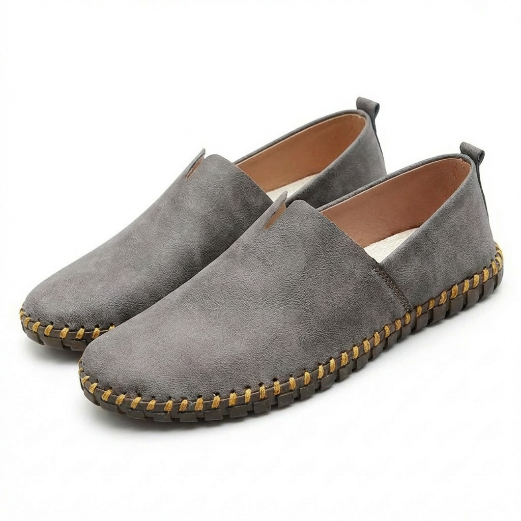 Hugo Men's Casual Moccasins with Contrast Stitching and Easy Slip-On Design