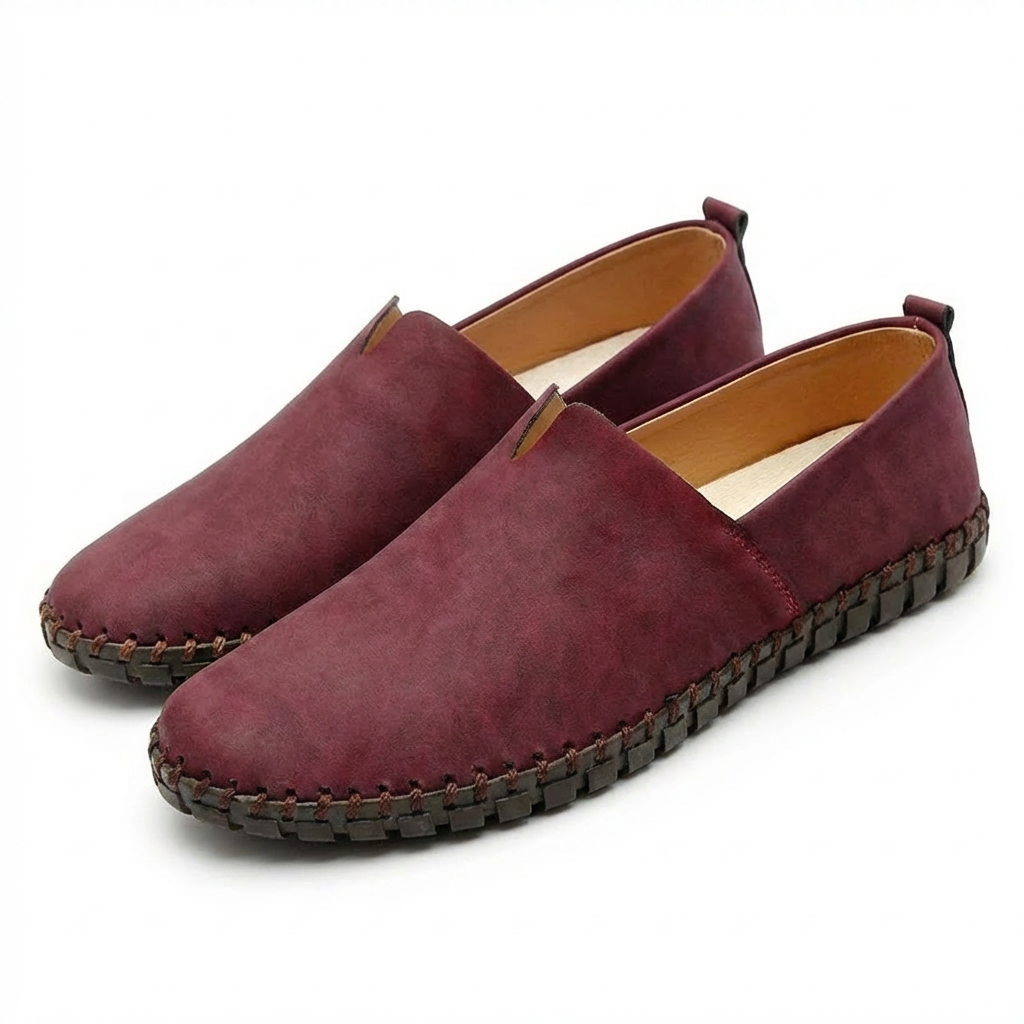 Hugo Men's Casual Moccasins with Contrast Stitching and Easy Slip-On Design