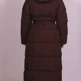 Desiree™ | Belted Hooded Maxi Puffer Coat