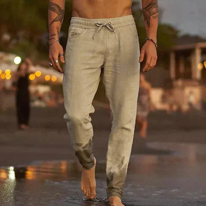 Lightweight Linen Beach Trousers