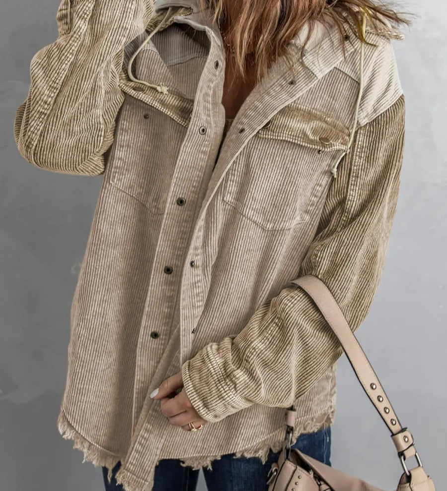 Pomi™ | Tri-Color Corduroy Jacket