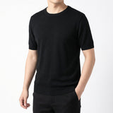 Leandro | Men's Basic Short Sleeve Knit T-Shirt