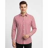 Lucas | Men's Shirt with Striped Pattern and Button-Down Collar | Classic