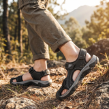 Lucas Men's Trekking Sandals with Toe Protection and Adjustable Straps