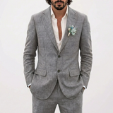 Lucas | Men's Summer Wedding Suit with Relaxed Fit and Classic Lapel