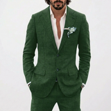 Lucas | Men's Summer Wedding Suit with Relaxed Fit and Classic Lapel