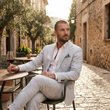Lucas | Men's Summer Wedding Suit with Relaxed Fit and Classic Lapel