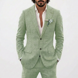 Lucas | Men's Summer Wedding Suit with Relaxed Fit and Classic Lapel