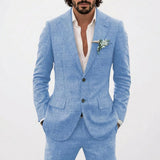Lucas | Men's Summer Wedding Suit with Relaxed Fit and Classic Lapel
