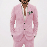 Lucas | Men's Summer Wedding Suit with Relaxed Fit and Classic Lapel