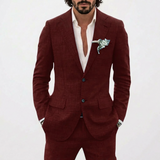 Lucas | Men's Summer Wedding Suit with Relaxed Fit and Classic Lapel