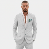 Lucas | Men's Summer Wedding Suit with Relaxed Fit and Classic Lapel