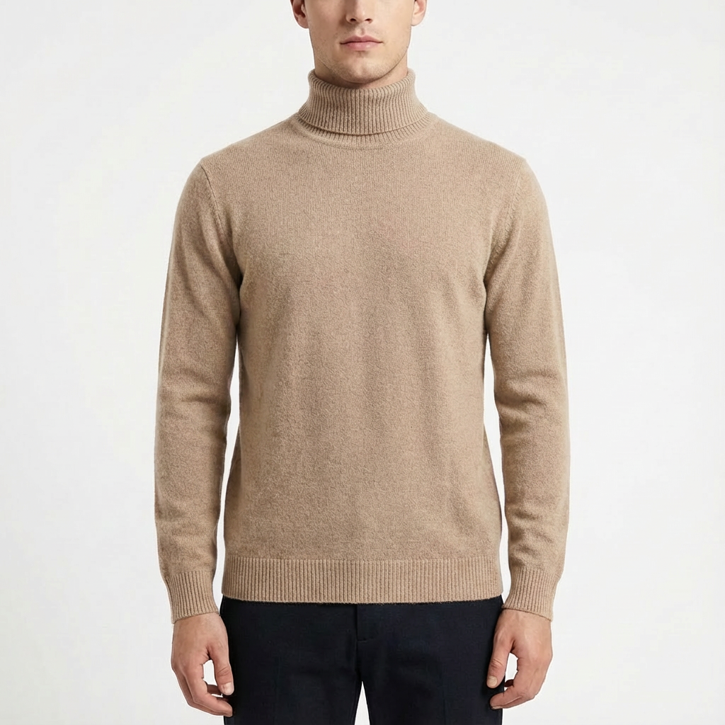 Manuel | Men's Fitted Turtleneck Sweater