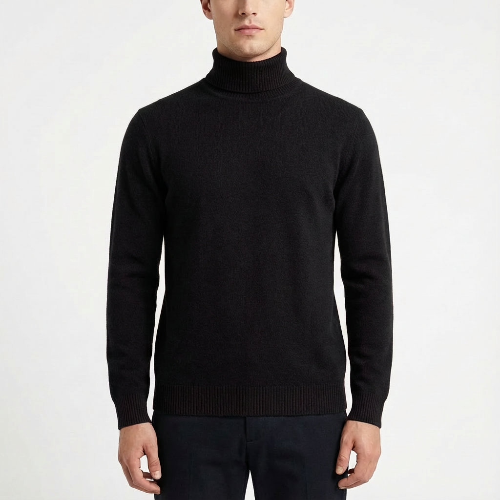 Manuel | Men's Fitted Turtleneck Sweater
