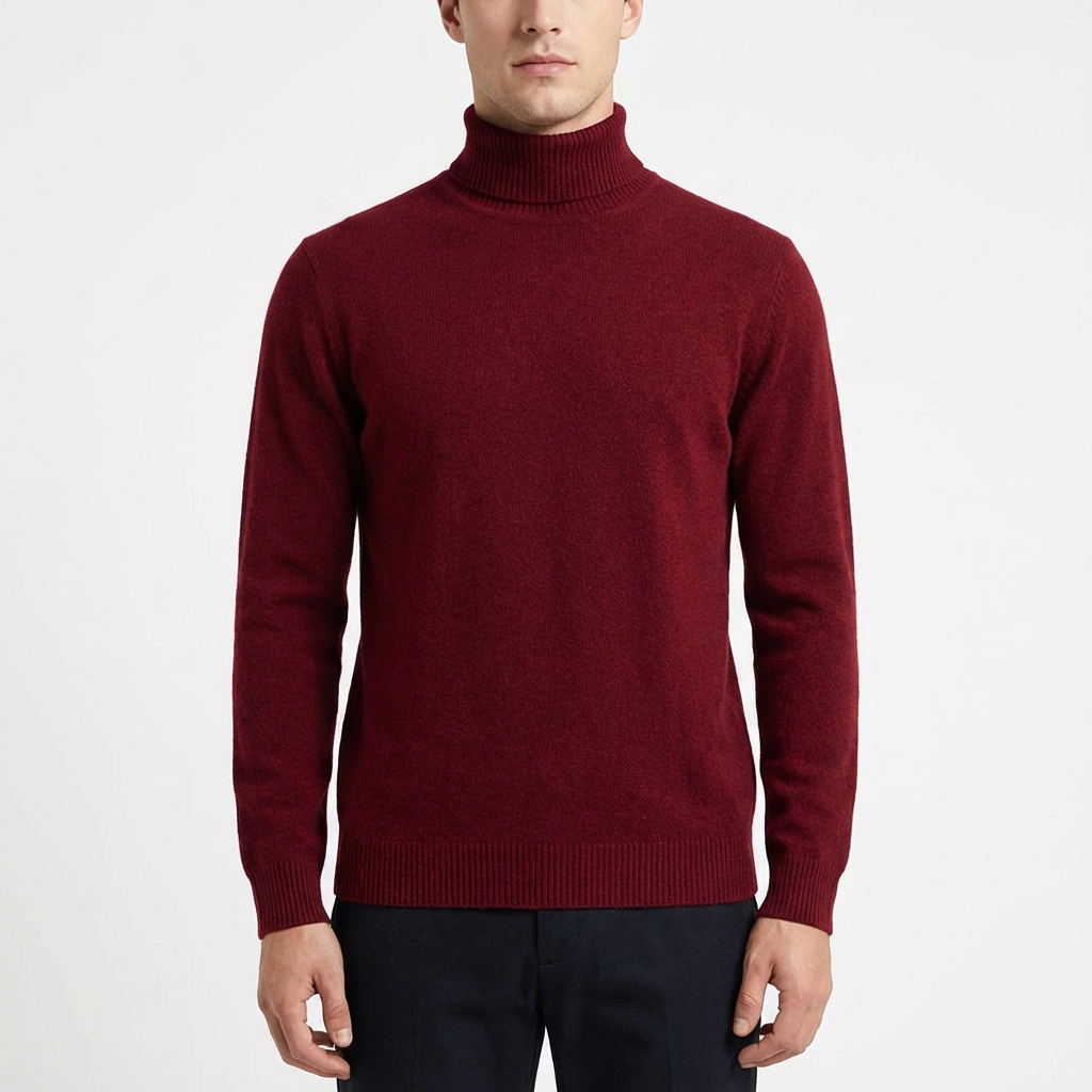 Manuel | Men's Fitted Turtleneck Sweater