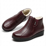 Maricela™ | Fleece-lined side-zip wedge ankle boots