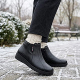 Maricela™ | Fleece-lined side-zip wedge ankle boots