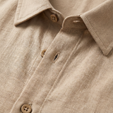 Mateo | Men's Shirt with Cuban Collar and Short Sleeves | Summer