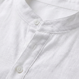 Mateo | Men's Shirt with Mao Collar and Long Sleeves | Casual