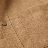 Mateo | Short Sleeve Shirt for Men with Mao Collar and Front Pocket | Casual