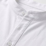 Mateo | Mao Collar Button Long Sleeve Shirt for Men