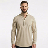 Mateo | Mao Collar Button Long Sleeve Shirt for Men