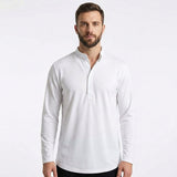 Mateo | Mao Collar Button Long Sleeve Shirt for Men
