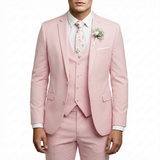 Mateo | Elegant Men's Wedding Suit with Coordinating Vest and Notch Lapel
