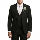 Mateo | Elegant Men's Wedding Suit with Coordinating Vest and Notch Lapel