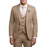 Mateo | Elegant Men's Wedding Suit with Coordinating Vest and Notch Lapel