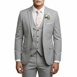 Mateo | Elegant Men's Wedding Suit with Coordinating Vest and Notch Lapel
