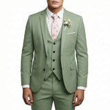 Mateo | Elegant Men's Wedding Suit with Coordinating Vest and Notch Lapel