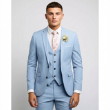 Mateo | Elegant Men's Wedding Suit with Coordinating Vest and Notch Lapel