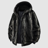 Men's Hooded Faux Fur Coat