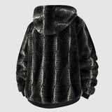 Men's Hooded Faux Fur Coat