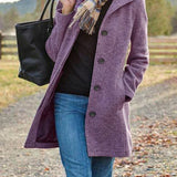Aline™ | Long Casual Wool Coat