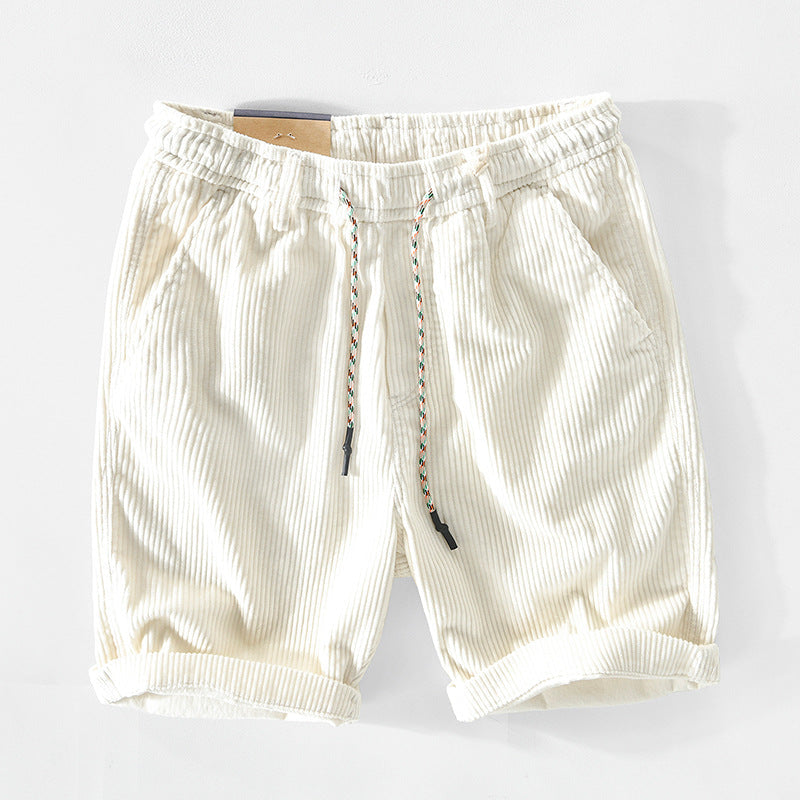 Textured Corduroy Shorts