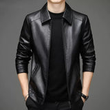 Relaxed Fit Leather Jacket