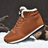 Ultra-Warm Anti-Slip Plush-Lined High-Top Sneakers